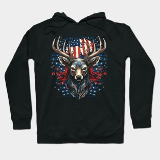 Patriotic Deer Hoodie